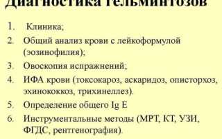 Общий анализ крови при паразитах у ребенка
