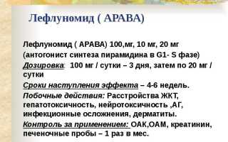 Препарат Арава создан специально для пациентов с ревматоидным артритом