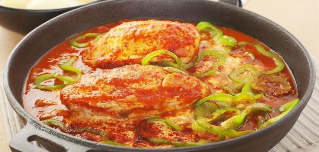 Чахохбили из курицы с картошкой Классический чахохбили из курицы