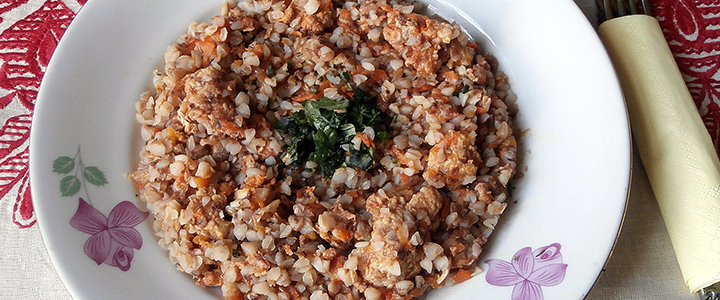 Вкусная гречка по-купечески Гречка по-купечески с фаршем