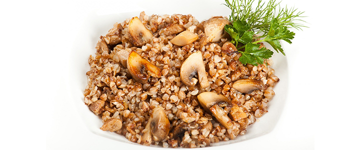 Гречка по-купечески с шампиньонами Гречка по-купечески с грибами