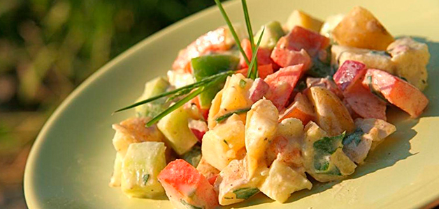Немецкий картофельный салат Картофельный салат рецепт