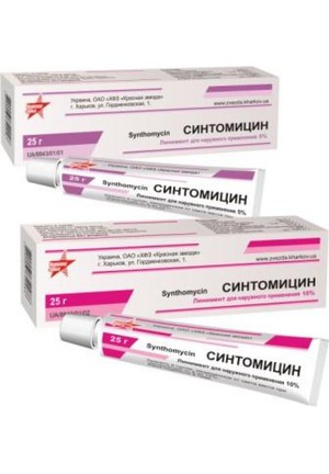 Способы применения синтомициновой мази Как применять синтомициновую мазь