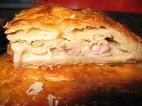 Курник из слоеного теста фото Курник из слоеного теста