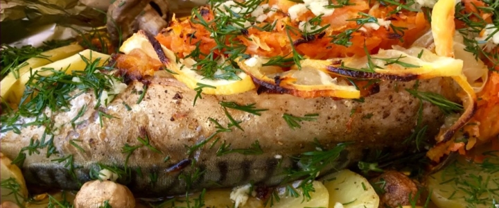 Скумбрия с картошкой Скумбрия с картошкой в духовке