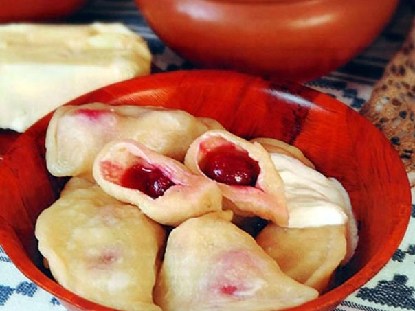 Вареники с вишней пошагово Вареники с вишней рецепт