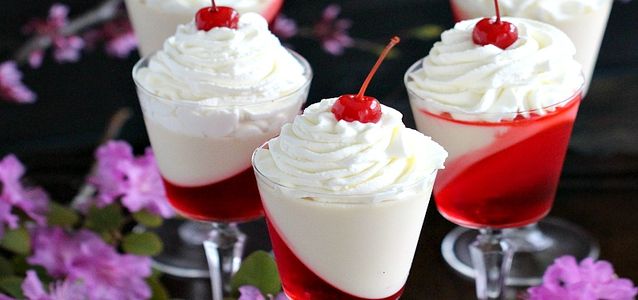 творожное желе с вишней желе с вишней на зиму
